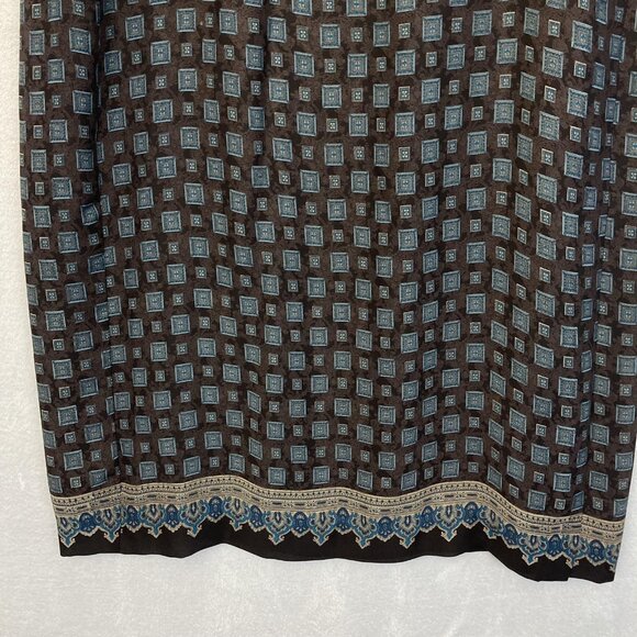 Lane Bryant Boho Maxi Wrap Skirt Womens Plus Size 24 Flowy Lightweight Brown - Picture 4 of 14